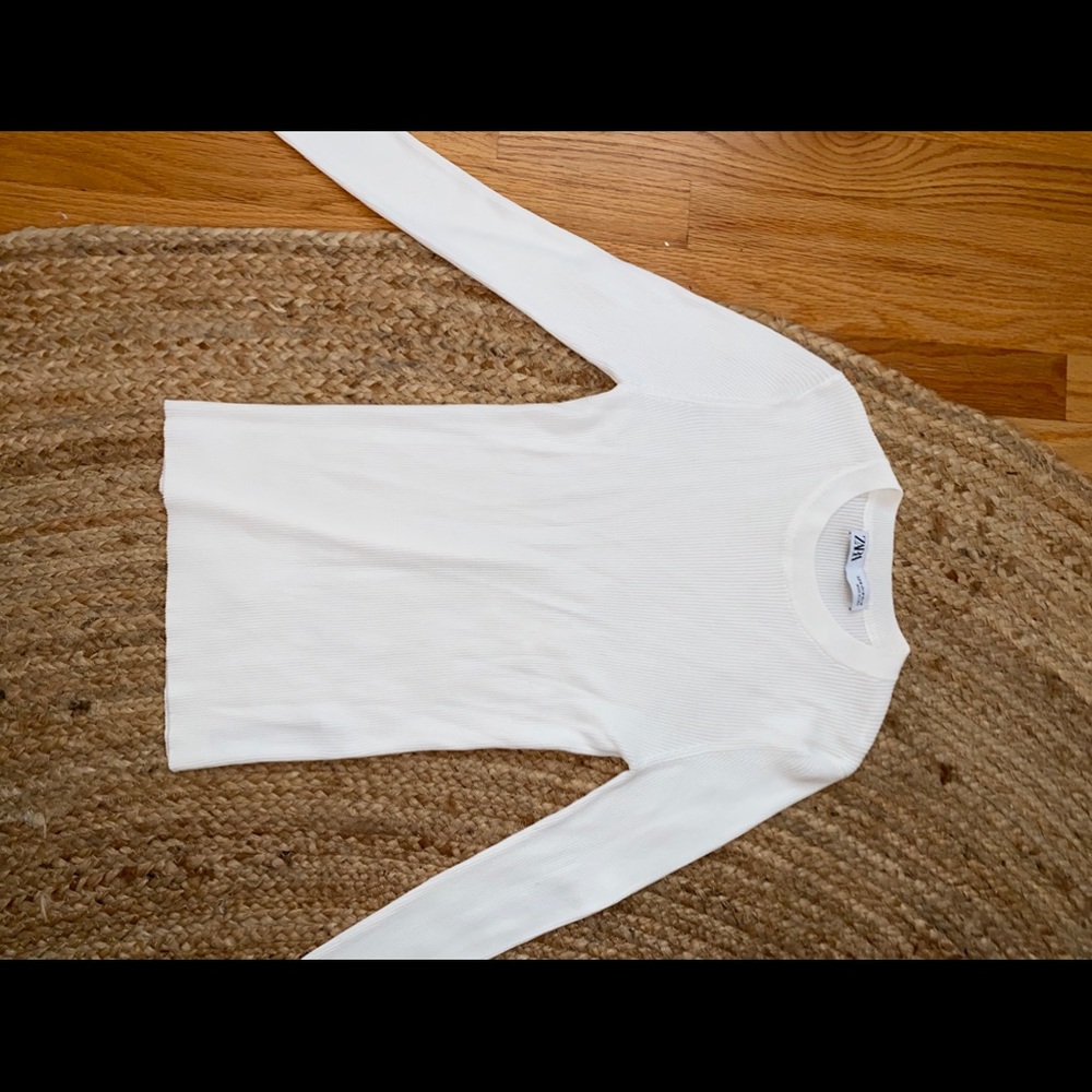 ZARA Ribbed Knit Top - Picture 2 of 2